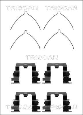 Triscan 8105 501576 - Комплектуючі, колодки дискового гальма autocars.com.ua