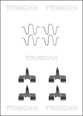 Triscan 8105 501582 - Комплектующие для колодок дискового тормоза autodnr.net