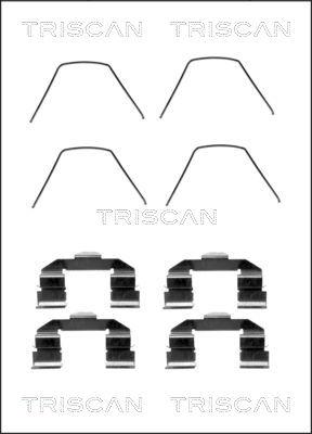 Triscan 8105 501585 - Комплектуючі, колодки дискового гальма autocars.com.ua