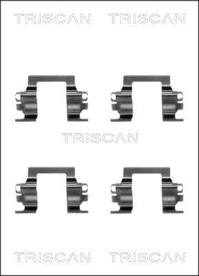 Triscan 8105 601609 - Комплектуючі, колодки дискового гальма autocars.com.ua