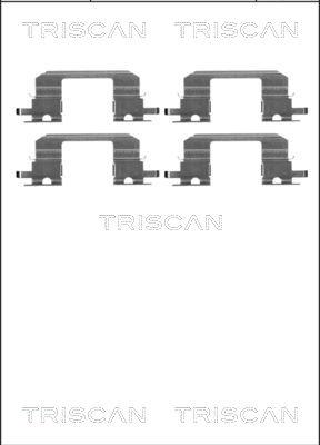 Triscan 8105 681532 - Комплектующие для колодок дискового тормоза avtokuzovplus.com.ua