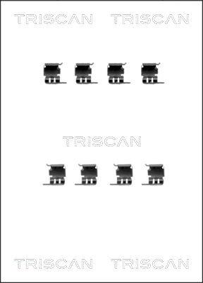 Triscan 8105 691616 - Комплектуючі, колодки дискового гальма autocars.com.ua