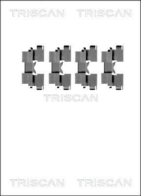 Triscan 8105 691617 - Комплектующие для колодок дискового тормоза avtokuzovplus.com.ua