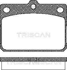 Triscan 8110 10009 - Гальмівні колодки, дискові гальма autocars.com.ua