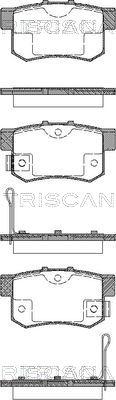 Triscan 8110 10019 - Гальмівні колодки, дискові гальма autocars.com.ua
