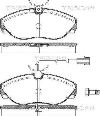 Triscan 8110 10020 - Тормозные колодки, дисковые, комплект autodnr.net