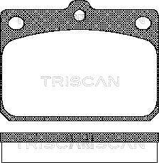 Triscan 8110 10027 - Гальмівні колодки, дискові гальма autocars.com.ua