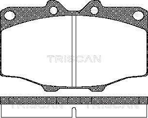 Triscan 8110 10034 - Гальмівні колодки, дискові гальма autocars.com.ua