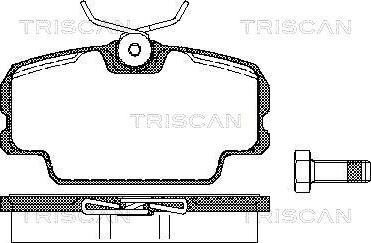 Triscan 8110 10098 - Тормозные колодки, дисковые, комплект autodnr.net