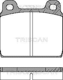 Triscan 8110 10203 - Тормозные колодки, дисковые, комплект avtokuzovplus.com.ua