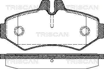 Triscan 8110 10515 - Тормозные колодки, дисковые, комплект avtokuzovplus.com.ua