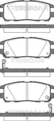 Triscan 8110 10516 - Гальмівні колодки, дискові гальма autocars.com.ua