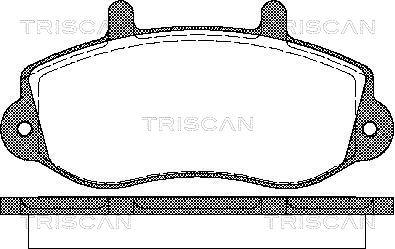 Triscan 8110 10526 - Тормозные колодки, дисковые, комплект avtokuzovplus.com.ua