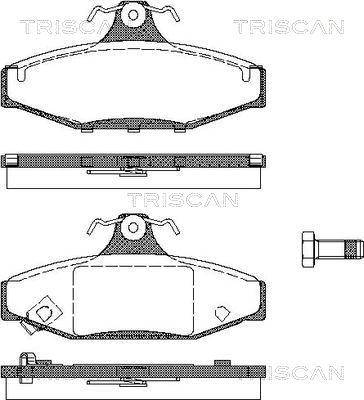 Triscan 8110 10539 - Гальмівні колодки, дискові гальма autocars.com.ua