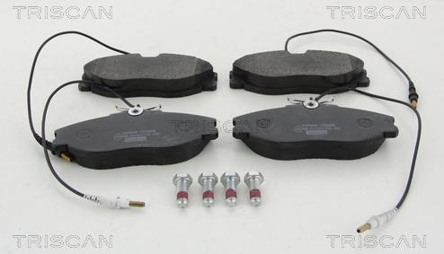 Triscan 8110 10600 - Тормозные колодки, дисковые, комплект autodnr.net