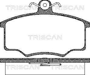 Triscan 8110 10776 - Тормозные колодки, дисковые, комплект autodnr.net