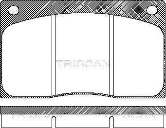 Triscan 8110 10799 - Колодки тормозные передние невент. диски discovery autocars.com.ua