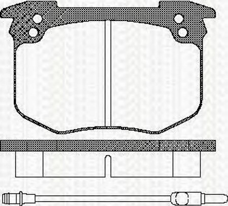 Triscan 811010814 - Тормозные колодки, дисковые, комплект avtokuzovplus.com.ua