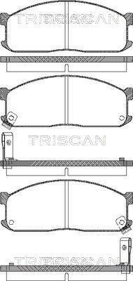 Triscan 8110 10873 - Тормозные колодки, дисковые, комплект avtokuzovplus.com.ua