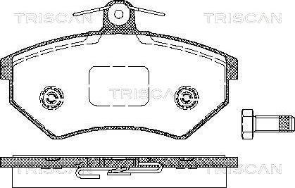 Triscan 8110 10975 - Тормозные колодки, дисковые, комплект autodnr.net