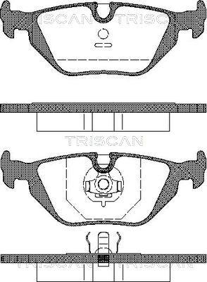 Triscan 8110 11001 - Тормозные колодки, дисковые, комплект avtokuzovplus.com.ua