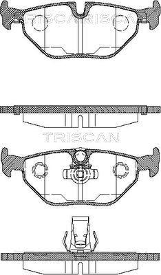 Triscan 8110 11003 - Гальмівні колодки, дискові гальма autocars.com.ua