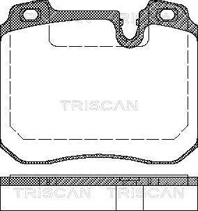 Triscan 8110 11014 - Тормозные колодки, дисковые, комплект autodnr.net