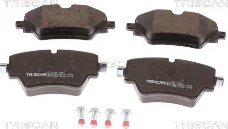 Triscan 8110 11065 - Гальмівні колодки, дискові гальма autocars.com.ua