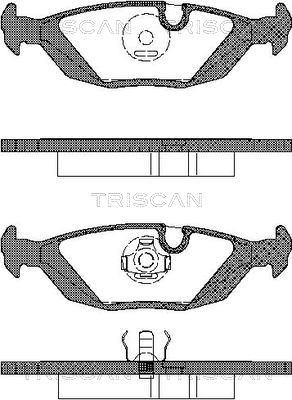 Triscan 8110 11099 - Гальмівні колодки, дискові гальма autocars.com.ua