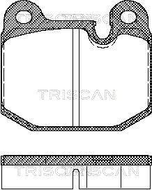 Triscan 8110 11784 - Тормозные колодки, дисковые, комплект autodnr.net