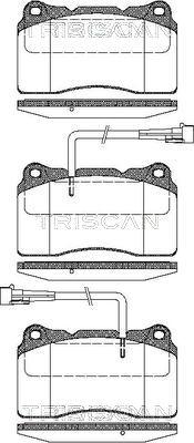 Triscan 8110 12004 - Тормозные колодки, дисковые, комплект avtokuzovplus.com.ua