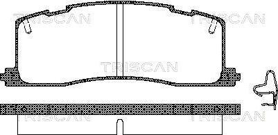 Triscan 8110 13003 - Гальмівні колодки, дискові гальма autocars.com.ua