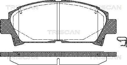 Triscan 8110 13014 - Гальмівні колодки, дискові гальма autocars.com.ua