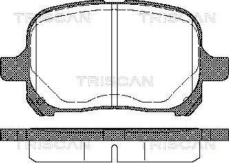 Triscan 8110 13022 - Тормозные колодки, дисковые, комплект autodnr.net