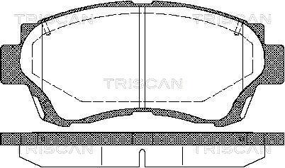 Triscan 8110 13034 - Гальмівні колодки, дискові гальма autocars.com.ua