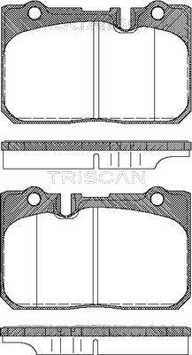 Triscan P0779300 - Тормозные колодки, дисковые, комплект avtokuzovplus.com.ua