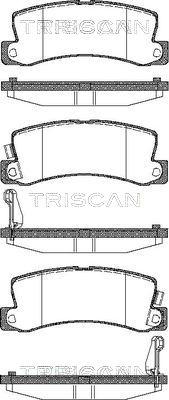 Triscan 8110 13040 - Гальмівні колодки, дискові гальма autocars.com.ua