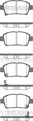 Triscan 8110 13057 - Гальмівні колодки, дискові гальма autocars.com.ua