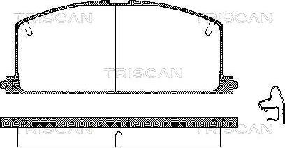 Triscan 8110 13089 - Гальмівні колодки, дискові гальма autocars.com.ua