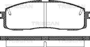 Triscan 8110 13152 - Гальмівні колодки, дискові гальма autocars.com.ua