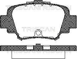 Triscan 8110 14002 - Тормозные колодки, дисковые, комплект avtokuzovplus.com.ua