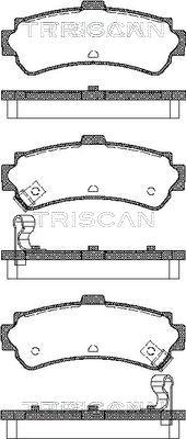 Triscan 8110 14006 - Тормозные колодки, дисковые, комплект autodnr.net