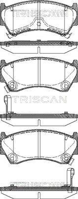 Triscan 8110 14008 - Гальмівні колодки, дискові гальма autocars.com.ua