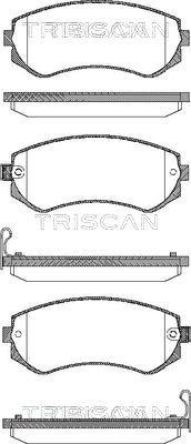 Triscan 8110 14014 - Тормозные колодки, дисковые, комплект avtokuzovplus.com.ua