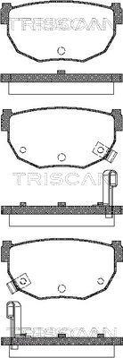Triscan 8110 14034 - Гальмівні колодки, дискові гальма autocars.com.ua