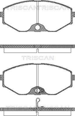 Triscan 8110 14037 - Гальмівні колодки, дискові гальма autocars.com.ua
