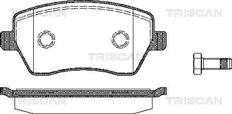 Triscan 8110 14039 - Гальмівні колодки, дискові гальма autocars.com.ua