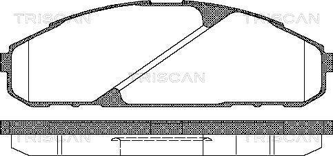 Triscan 8110 14040 - Тормозные колодки, дисковые, комплект autodnr.net