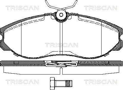 Triscan 8110 14174 - Тормозные колодки, дисковые, комплект avtokuzovplus.com.ua