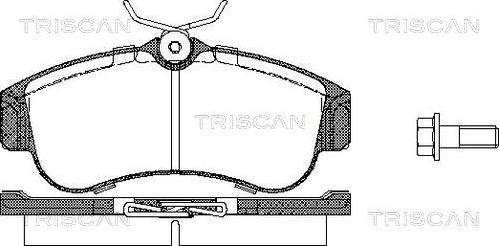 Triscan 8110 14937 - Гальмівні колодки, дискові гальма autocars.com.ua